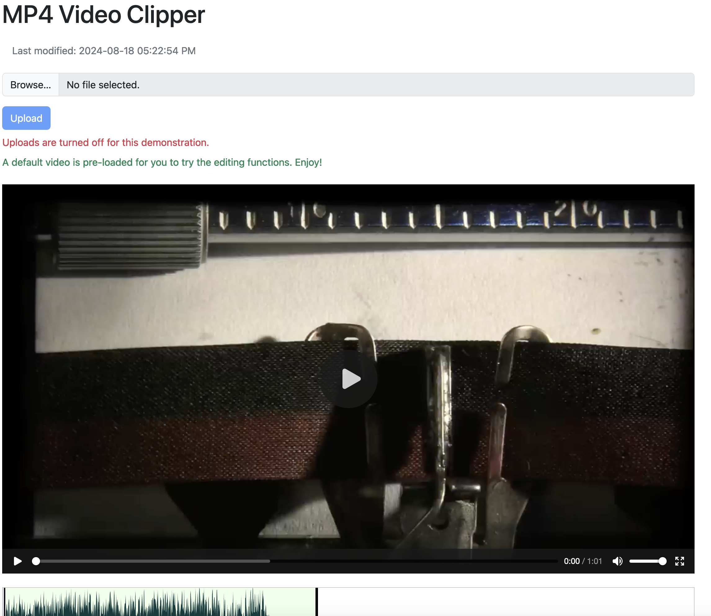 MP4 Video Clipper